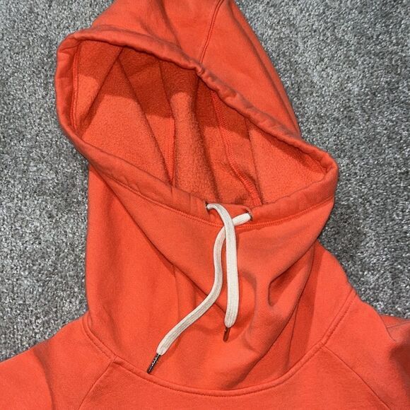 Peach high neck Under Armour hooded hoodie pullover yoya sweatshirt XL short - Picture 3 of 6